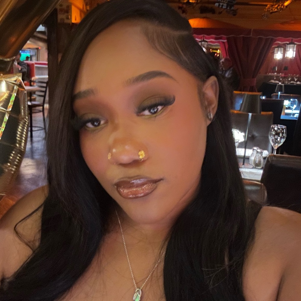 Metallic Bronze Shimmer Eyeshadow & Glossy Lip Color Set
